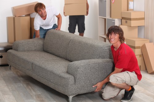 Office movers preparing a workplace relocation in Ruislip with careful loading and scheduling