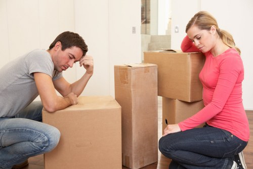 Ruislip movers loading furniture with care into a moving van