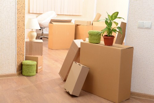 Careful removal of boxes and household items from a Ruislip property