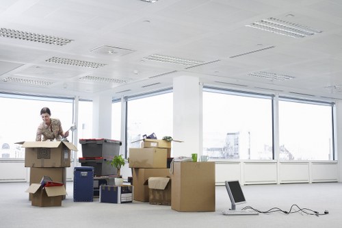 Staff using communication and training during a move